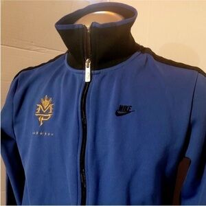 Manny Pacquiao Nike Blue Lightweight Shirt Jacket with High Collar Size M